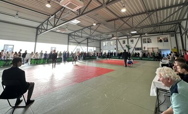 Blick in die Judohalle des CPSC