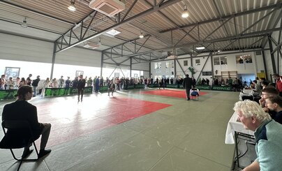 Blick in die Judohalle des CPSC